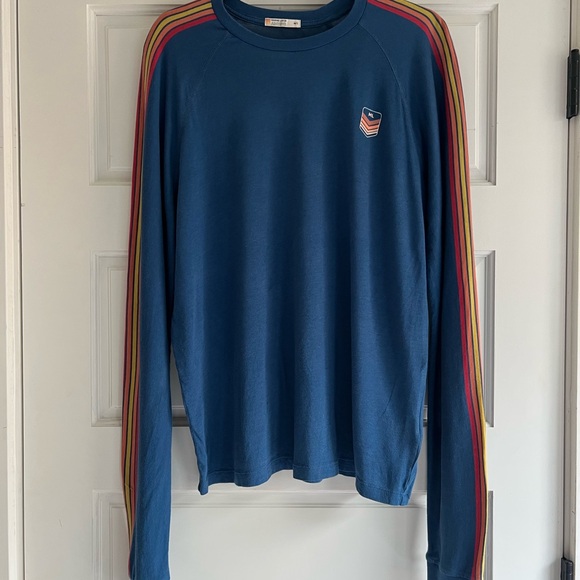 Chaser Blue Long Sleeve with Rainbow Stripes - Picture 3 of 4